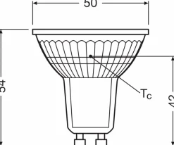 LED-Strahlerform GU10/4,3 Watt/Energie F