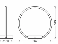 LED-Tischleuchte Aura Table