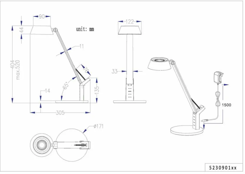 LED-Tischleuchte Ava
