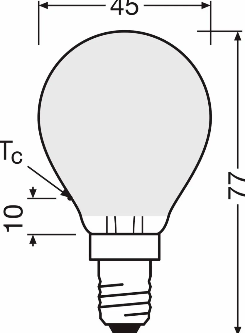 LED-Tropfen E14/4 Watt/Energie E