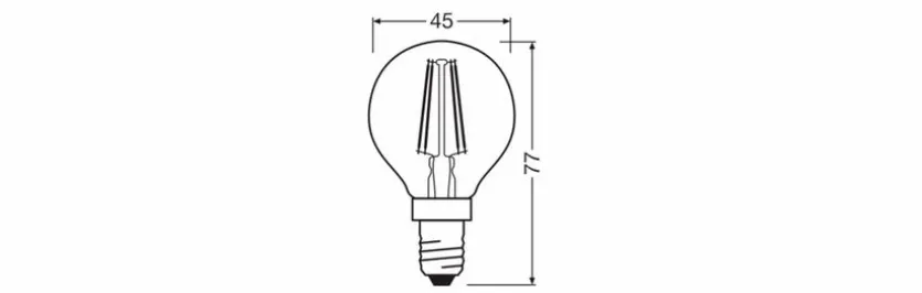 LED-Tropfen E14/2,5 Watt/Energie B