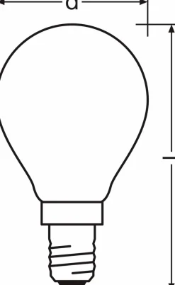 LED-Tropfen E14/2,5 Watt/Energie B
