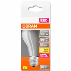 LED-Tropfen matt E27/ 12Watt/ Energie D