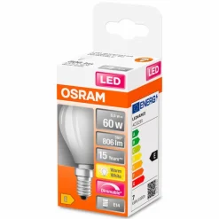 LED-Tropfen matt E14/ 5,5Watt/ Energie E