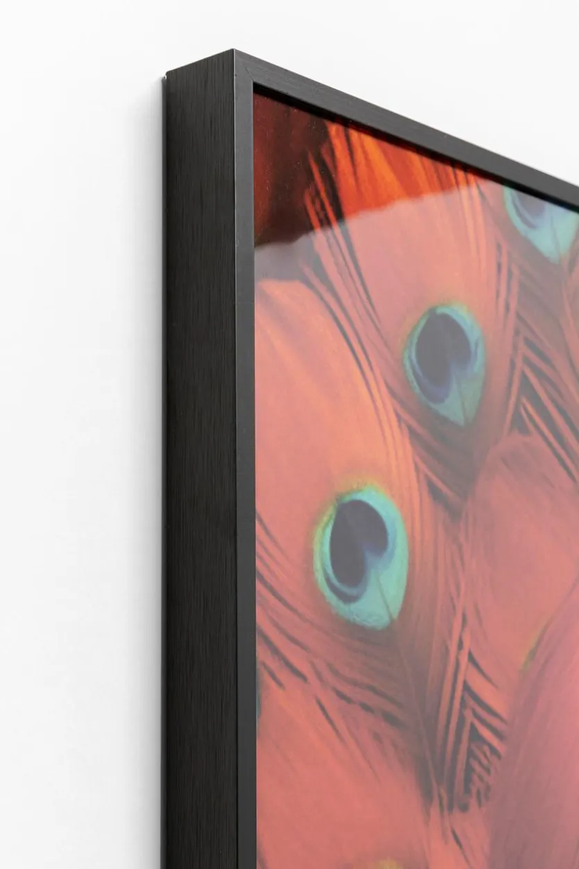 LED-Wandbild 80 x 80 cm Fancy Red Lady