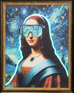 LED-Wandbild 80 x 100 cm Art Lady