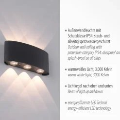 LED-Wandleuchte Carlo
