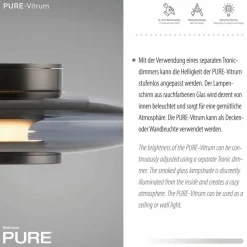 LED-Wandleuchte Pure Vitrum