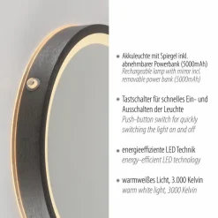 LED-Wandspiegel Vidro