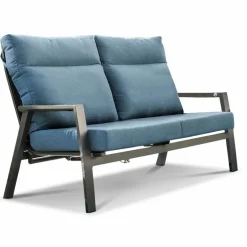 Loungemöbel Set Deluxe Alu 5 tlg. blau