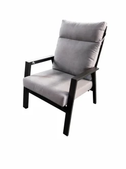 Loungemöbel Set Deluxe Alu 5tlg. hellgrau