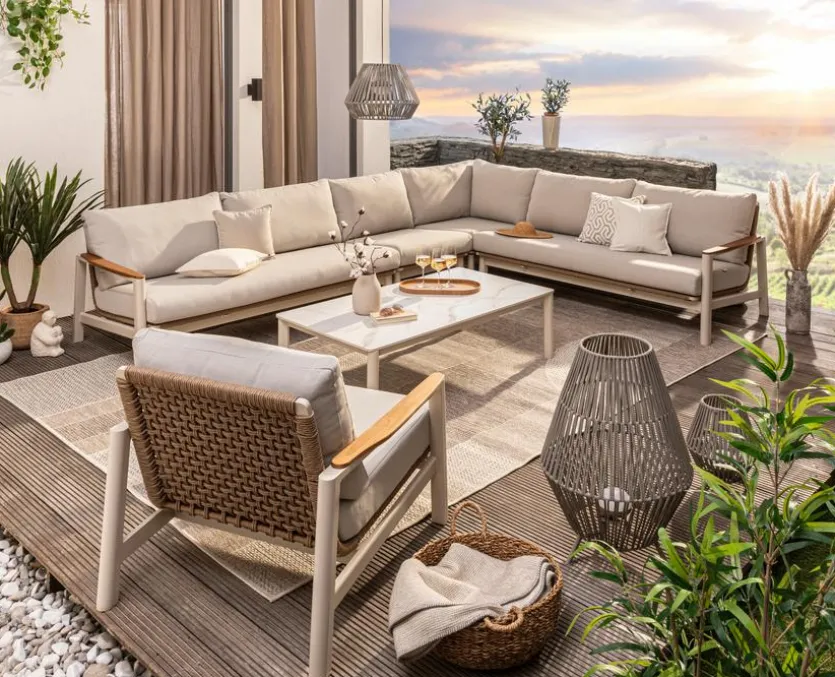 Loungesessel Gestell aus Aluminium in