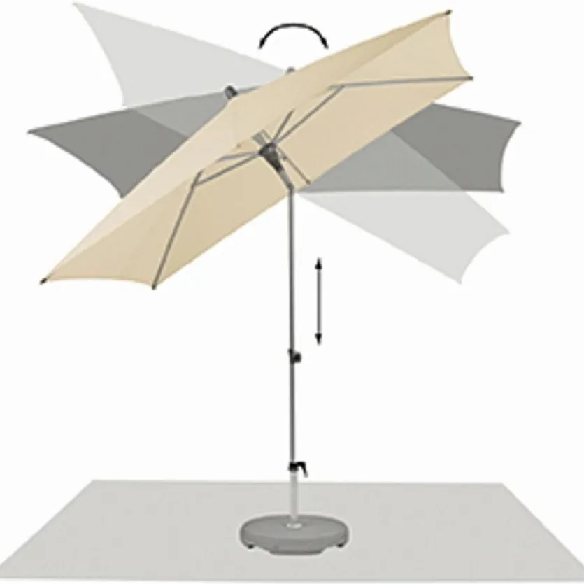Marktschirm Alu-Smart 210 x 150 cm