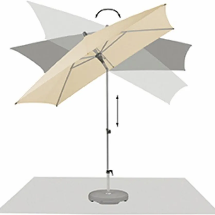 Marktschirm Alu-Smart 250 x 200 cm