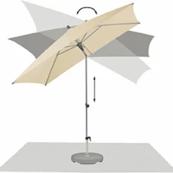Marktschirm Alu-Smart 250 x 200 cm