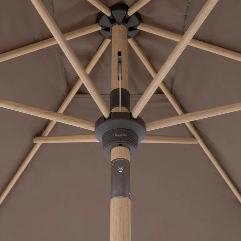 Marktschirm Alu Wood 140 x 200 cm