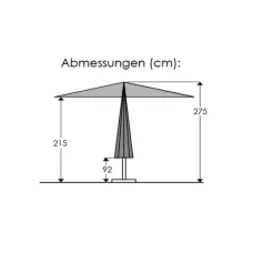 Marktschirm Rooftop 350 cm