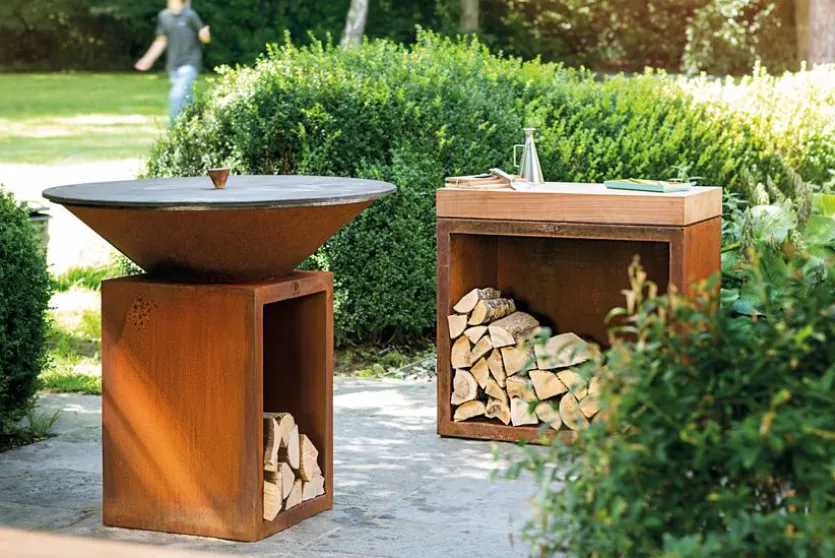 Outdoor-Kochstelle Classic Storage Corten 100