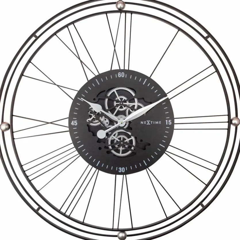 Quarzwanduhr Wire Gear Clock Ø 90,5 cm
