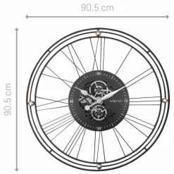 Quarzwanduhr Wire Gear Clock Ø 90,5 cm