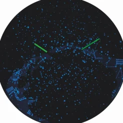 Quarzwanduhr Milky Way Dome Ø 35 cm