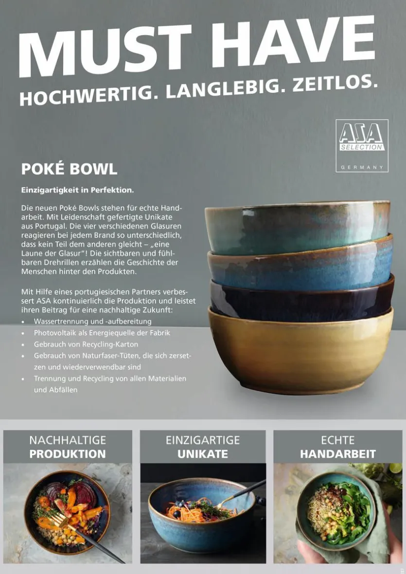 Schale Poke Bowl mangosteen 800 ml