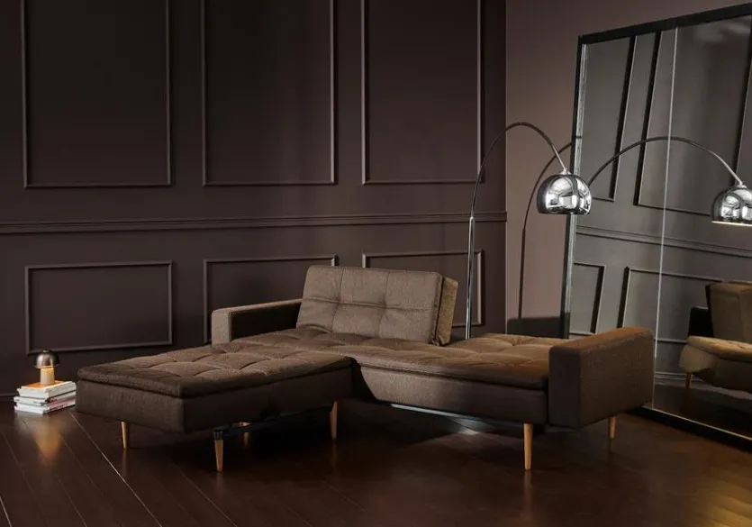 Schlafsofa mit Armlehnen Dublexo Styletto hell
