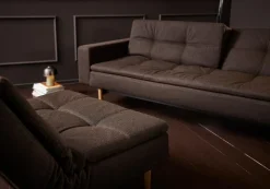 Schlafsofa mit Armlehnen Dublexo Styletto hell