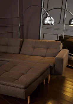 Schlafsofa mit Armlehnen Dublexo Styletto hell