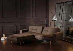 Schlafsofa mit Armlehnen Dublexo Styletto hell