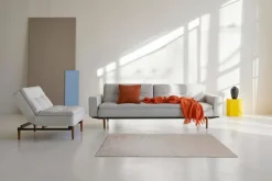 Schlafsofa mit Armlehnen Dublexo Styletto schwarz