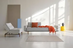 Schlafsofa mit Armlehnen Dublexo Styletto schwarz