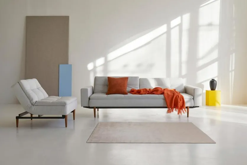 Schlafsofa mit Armlehnen Dublexo Styletto schwarz