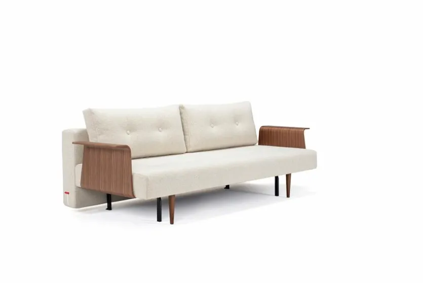 Schlafsofa mit Armlehnen Recast Plus dunkel