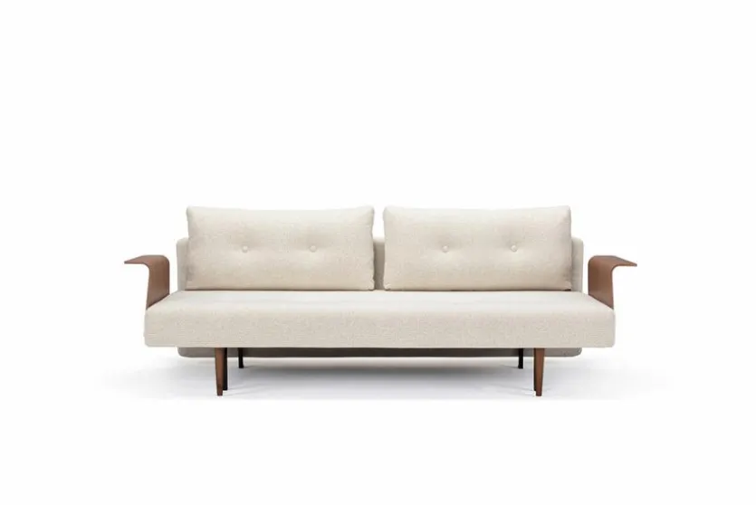Schlafsofa mit Armlehnen Recast Plus dunkel