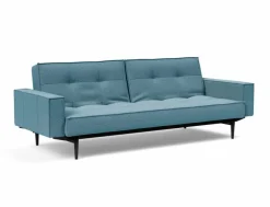 Schlafsofa mit Armlehnen Splitback Styletto schwarz