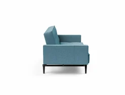 Schlafsofa mit Armlehnen Splitback Styletto schwarz
