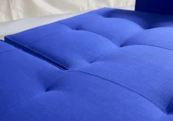 Schlafsofa mit Armlehnen Splitback Chrom