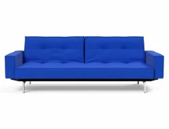 Schlafsofa mit Armlehnen Splitback Chrom
