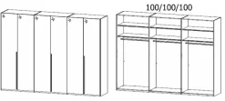 Schlafzimmer-Set Montclar-Extra 4tlg.