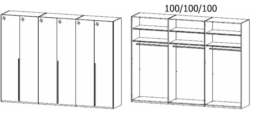 Schlafzimmer-Set Montclar-Extra 4tlg.