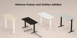 Schreibtisch elektrisch eComo 135 x 65 cm