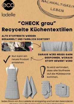 Schürze Eco Check 70 x 89 cm