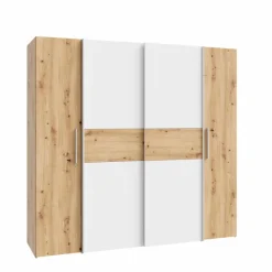 Schwebe-/Drehtürenschrank Kalixtus 200 x 190 cm