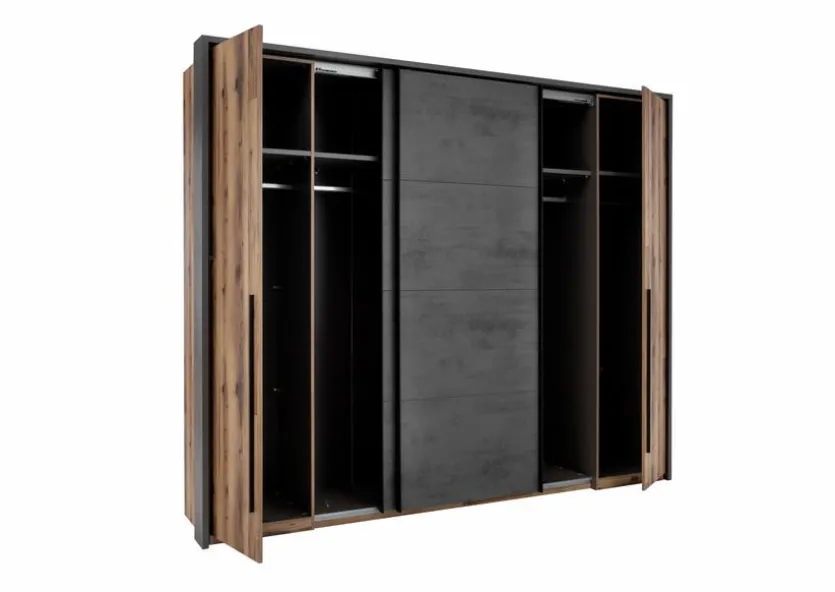Schwebe-/Drehtürenschrank Sarnia 312 x 225 cm