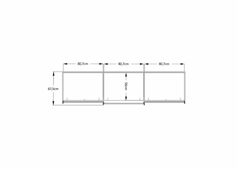 Schwebetürenschrank Includo 249 x 222 cm