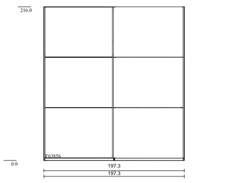 Schwebetürenschrank Level 36 200 x 216 cm