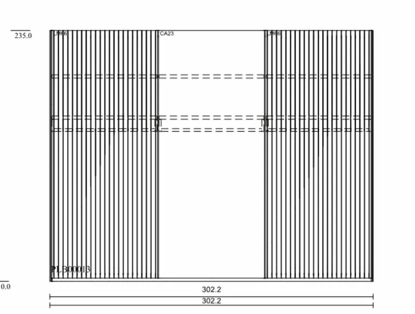 Schwebetürenschrank Lousada 302 x 235 cm