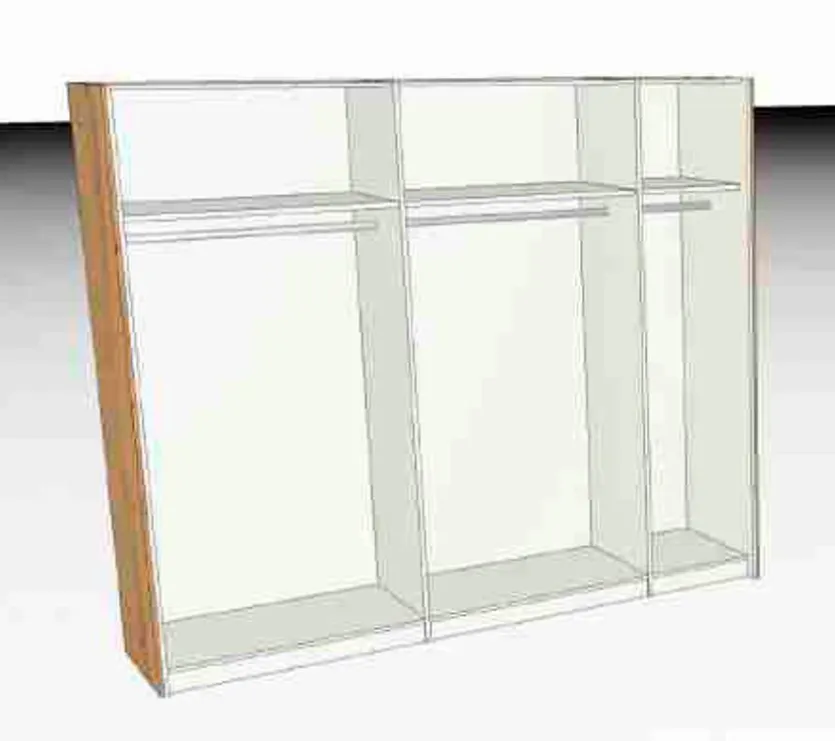 Schwebetürenschrank Miami 257 x 220 cm