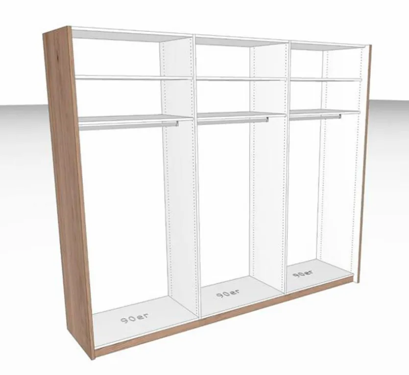 Schwebetürenschrank Multiline 270 x 230 cm